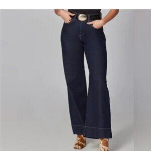 LOLA JEANS MiLAN -DRB High Rise Wide‎ Leg Jeans Ultra High-Rise Sz 24- NWT